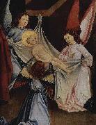 Friedrich Herlin Geburt Christi, Anbetung des Christuskindes oil painting on canvas